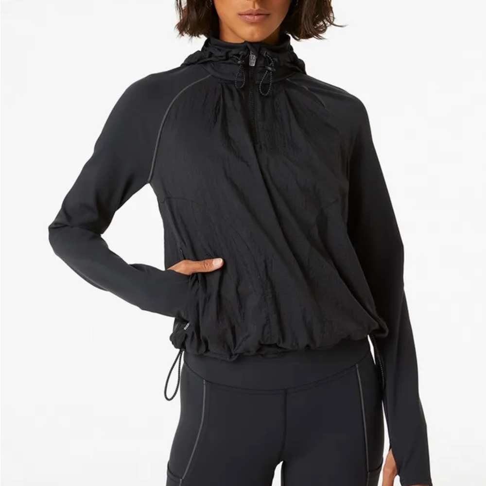 Frostknit Matching Hoodie & Legging Set in Black